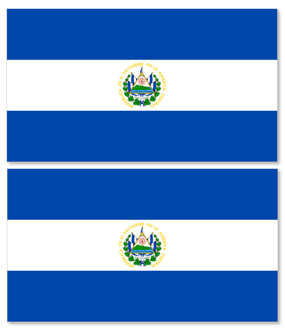 x2 El Salvador Salvadorian Car Truck Window Bumper Laptop Vinyl Sticker Decals