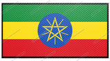 Ethiopia Ethiopian World Country Flag Carbon Vinyl Sticker Decal 4" - OwnTheAvenue