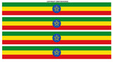4Pcs Ethiopia Ethiopian Racing Stripes World Country Flag Sticker Decals 6" - OwnTheAvenue
