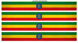 4Pcs Ethiopia Ethiopian Racing Stripes Vintage Style Flag Sticker Decals 6" - OwnTheAvenue