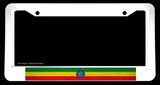 Ethiopia Ethiopian World Country Flag Vintage Style License Plate Frame - OwnTheAvenue