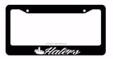 JDM F*ck Haters Tuner Drifting Racing Funny Black License Plate Frame (fh8tersf) - OwnTheAvenue