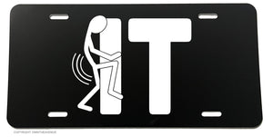 F It Screw Funny Joke Gag Prank Laborer JDM License Plate Cover - OwnTheAvenue