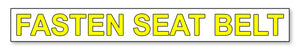 Car airplane aircraft airport fasten seat belt warning safety sticker decal 6" - OwnTheAvenue