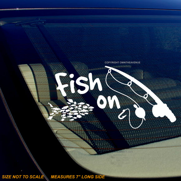 Fish On Fishing Car Truck Window Bumper Laptop Sticker Decal 7