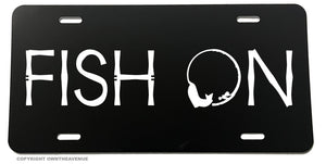 Fish On Funny Joke Humor Fishing Car Truck License Plate Model-821