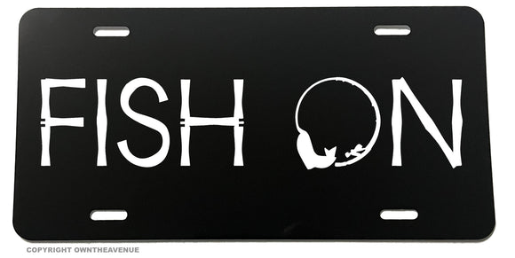 Fish On Funny Joke Humor Fishing Car Truck License Plate Model-821