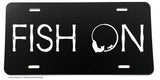 Fish On Funny Joke Humor Fishing Car Truck License Plate Model-821
