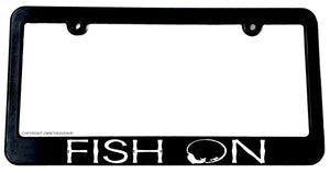 Fish On Fishing Funny Humor Joke License Plate Frame - OwnTheAvenue