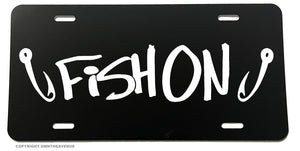 Fish On Funny Joke Humor Fishing Car Truck License Plate Model-134