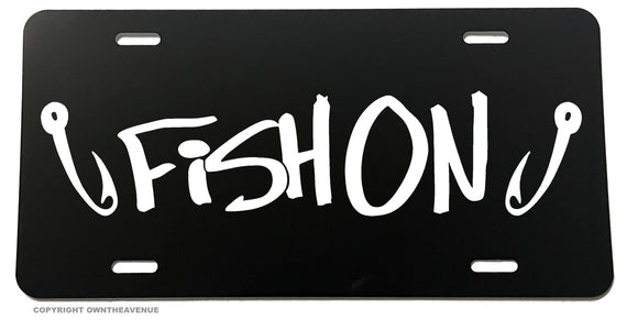 Fish On Funny Joke Humor Fishing Car Truck License Plate Model-134