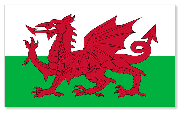 Wales Welsh Flag Car Truck Window Bumper Laptop Cup Cooler Vinyl Sticker Decal - OwnTheAvenue
