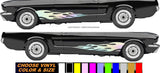 x2 Hot Rod Flames Fire Bopper Chopper V04 Car Truck Auto Vinyl Decal Sticker