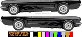 x2 Hot Rod Flames Fire Bopper Chopper V04 Car Truck Auto Vinyl Decal Sticker