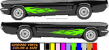 x2 Hot Rod Flames Fire Bopper Chopper V04 Car Truck Auto Vinyl Decal Sticker
