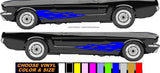x2 Hot Rod Flames Fire Bopper Chopper V04 Car Truck Auto Vinyl Decal Sticker