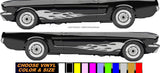 x2 Hot Rod Flames Fire Bopper Chopper V04 Car Truck Auto Vinyl Decal Sticker
