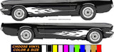 x2 Hot Rod Flames Fire Bopper Chopper V04 Car Truck Auto Vinyl Decal Sticker