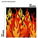 Flames Fire Vinyl Skin Wrap Sticker For Laptop Tablets - OwnTheAvenue