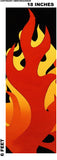 Fire Flames Vinyl Skin Wrap 6ft Tall Sticker For Longboard Skateboard - OwnTheAvenue