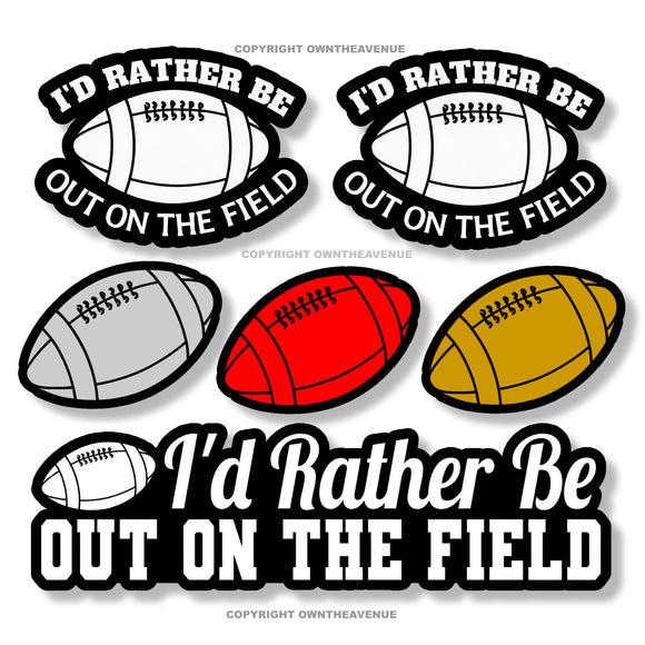 6Pcs Football Sports Car Truck Window Bumper Laptop Cup Vinyl Sticker Decals