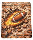 Football Vintage Grunge Style Mouse Pad - OwnTheAvenue
