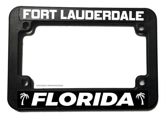 Fort Lauderdale Florida Motorcycle License Plate Frame