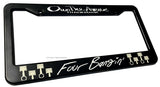 Four Bangin Four Cylinder JDM Racing Drifting Funny License Plate Frame
