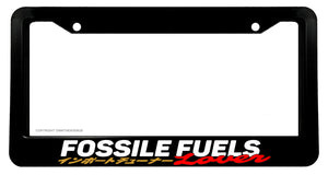 Fossil Fuels Lover JDM Racing Drifting Gag Burn Out Funny License Plate Frame