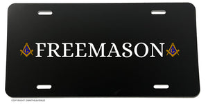 Freemason Mason Masonic Blue Bronze Art Car Truck License Plate Cover V1 - OwnTheAvenue
