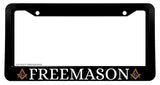 Freemason Mason Masonic Blue Bronze Art Car Truck License Plate Frame