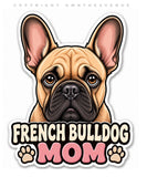 2 Pack - French Bulldog Mom Dog Rescue Pet Love Car Truck Sticker Decals - 4.5" Inches Long Side Each - OwnTheAvenue