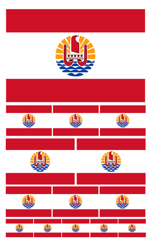 14Pcs Pack Lot French Polynesia Flags Tahiti Teahupoo Assorted Sticker Decals - OwnTheAvenue