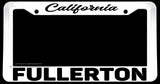 Fullerton California White License Plate Frame - OwnTheAvenue