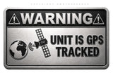 9 Pack - GPS Alarm System Warning Anti Theft Car Vehicle Security Sticker Decals Metallic Model Silver V01 - 2" Inches Long Side Each - OwnTheAvenue