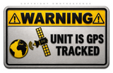 6 Pack - GPS Alarm System Warning Anti Theft Car Vehicle Security Sticker Decals Metallic Model V01 - 3" Inches Long Side Each - OwnTheAvenue