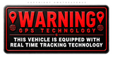 2 Pack - Automotive Car Truck Security Alarm GPS Auto Theft Decal Stickers 4.5 Inches Long Each - Model: BLK028 - OwnTheAvenue