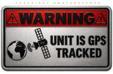 6 Pack - GPS Alarm System Warning Anti Theft Car Vehicle Security Sticker Decals Metallic Model - 3.5" Inches Long Side Each - OwnTheAvenue