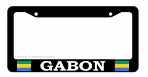 Gabon Country Flag Car Truck Auto License Plate Frame - OwnTheAvenue
