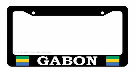 Gabon Country Flag Car Truck Auto License Plate Frame - OwnTheAvenue