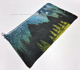 Universe Galaxy Stars Forest Hiking Camping Make Up Purse Bag