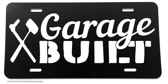 Garage Built Mechanic Hot Rod JDM Racing V01 Metal License Plate - OwnTheAvenue