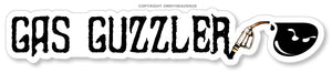Gas Guzzler Model2 Off Road Lifted Truck 4x4 Humor Funny Joke Vinyl Sticker 6"