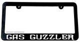 Gas Guzzler Funny Humor V01 Lifted Truck Pick Up Off Road 4x4 License Plate Frame