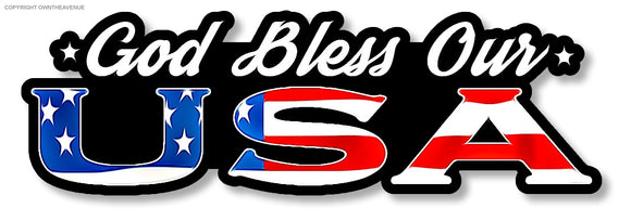 God Bless USA Pro America American Flag Patriotic Freedom Liberty Sticker Decal 6