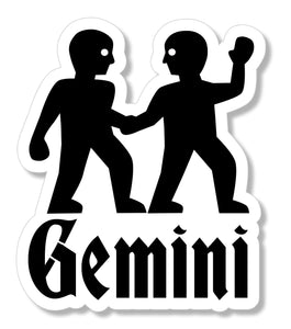 Gemini Zodiac Astrological Astrology Car Truck Vinyl Sticker Decal 3.75"
