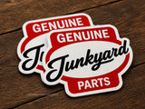x2 Genuine Junkyard Parts JDM Drifting Racing Mechanic Vinyl Sticker Decals 3"