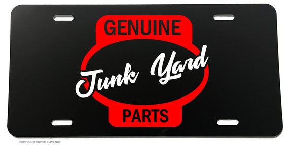 Hot Rod Vintage Old School Funny Genuine Junk Yard Parts License Plate Cover