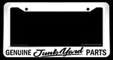 Hot Rod Vintage Old School Funny Genuine Junkyard Parts White License Plate Frame - OwnTheAvenue