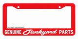 Genuine Junkyard Parts JDM Racing Drifting Muscle Car Joke Red License Plate Frame - OwnTheAvenue